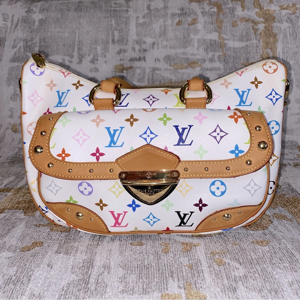 Louis Vuitton Multi Colour Rita in white